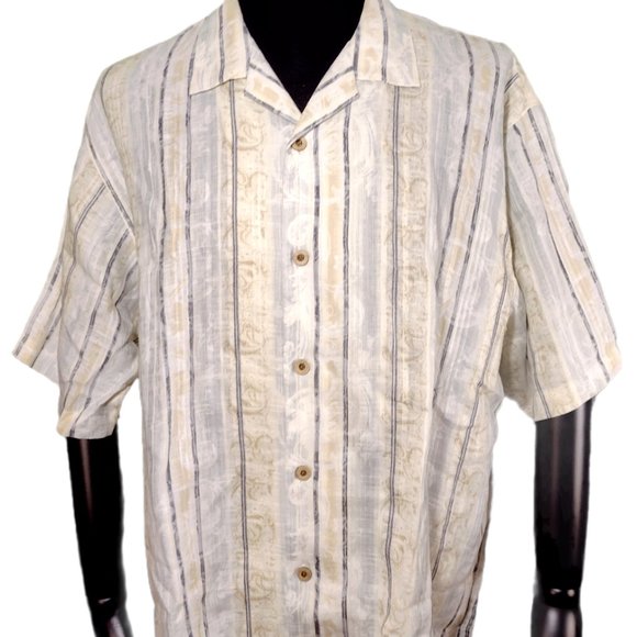 Tommy Bahama Other - Tommy Bahama 100% Linen Hawaiian Camp Floral Shirt